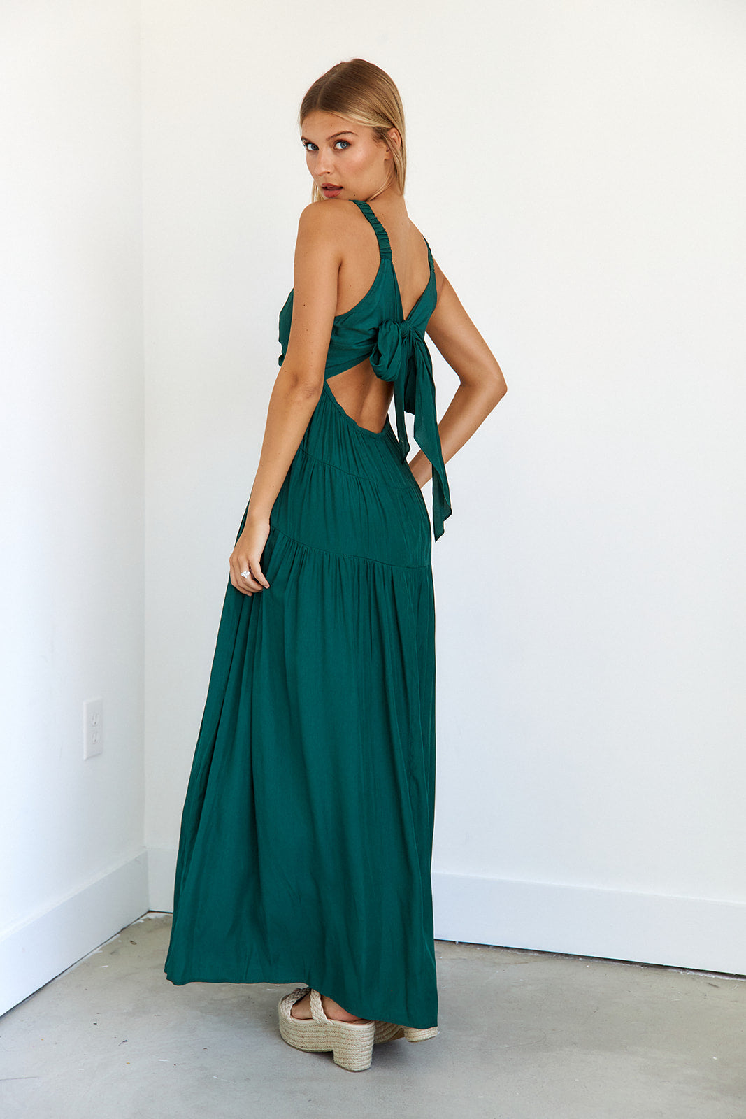 SALE - Noon Twist Front Maxi Dress