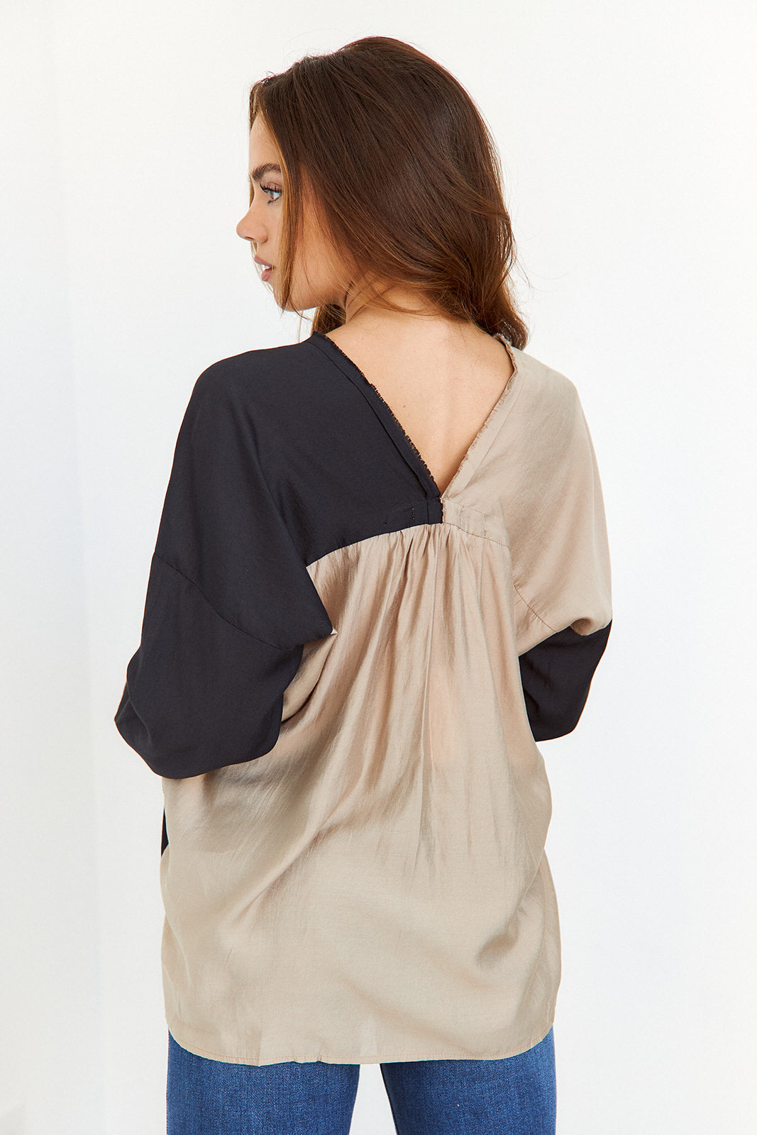 SALE - Aiza Colorblock Blouse