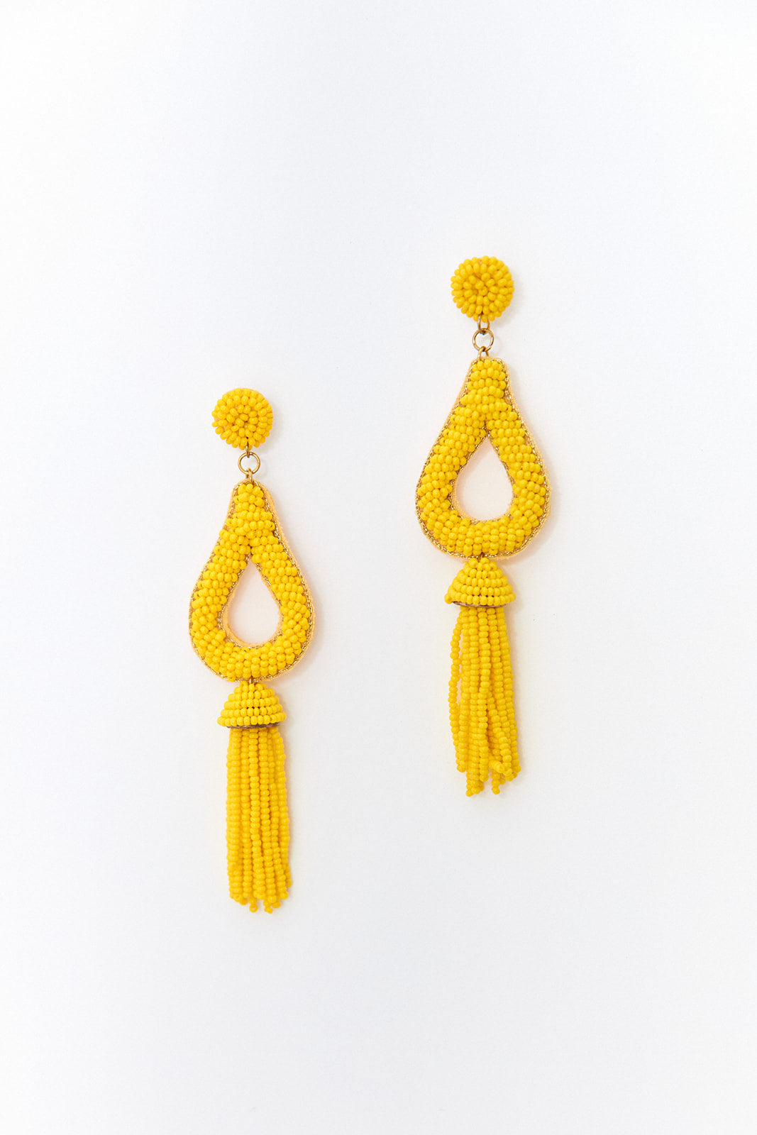 Kaia Teardrop Tassel Earrings