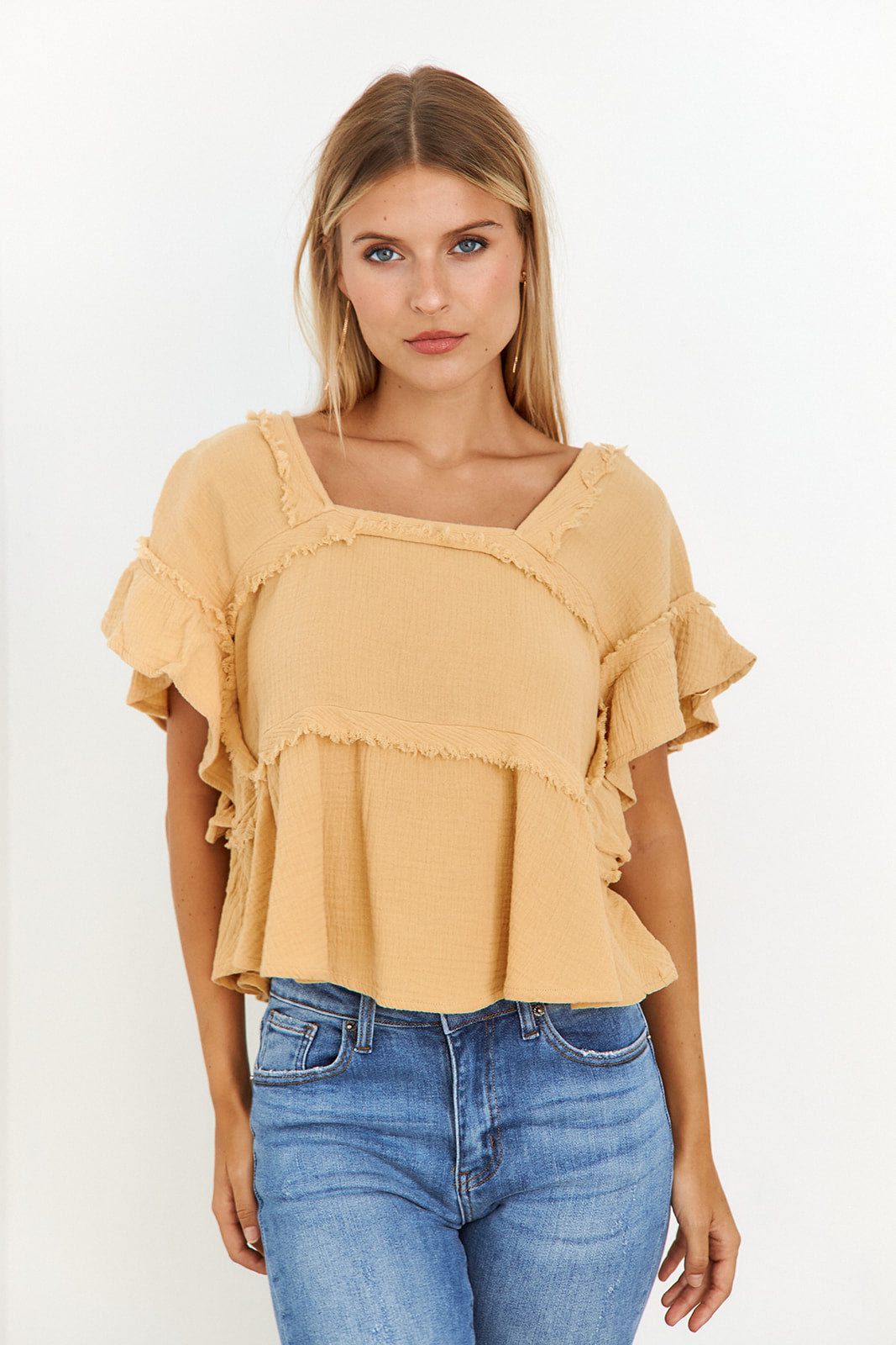 SALE - Myla Frayed Top