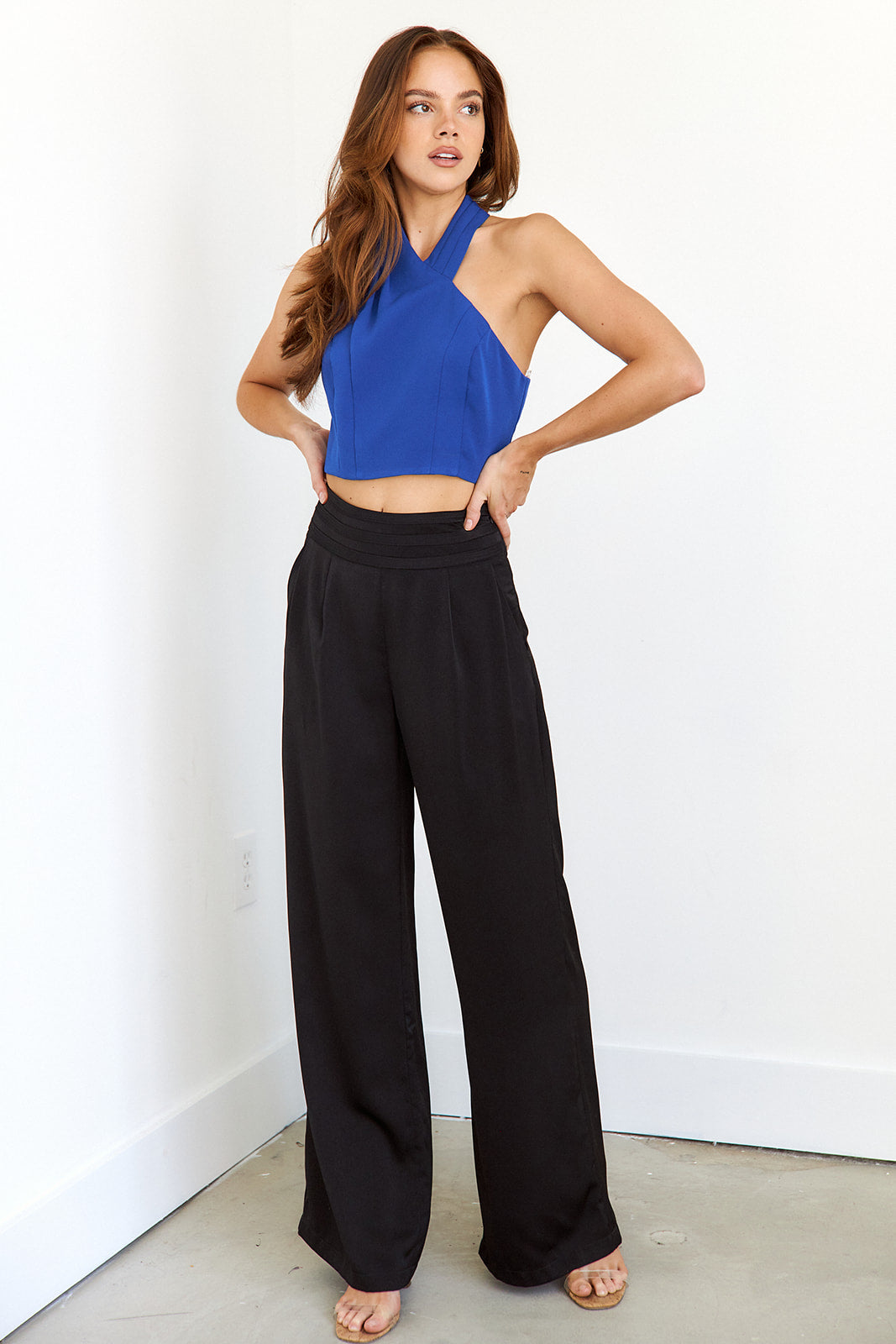 SALE - Sylvia Halter Sleeveless Top