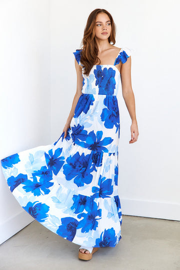 Ireland Floral Smocked Maxi Dress