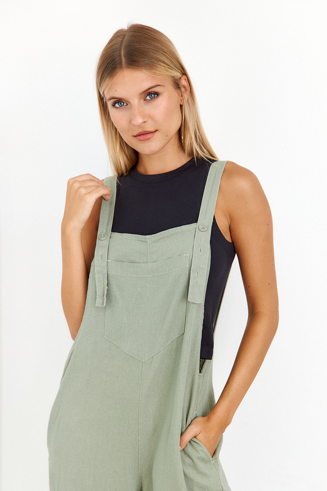SALE- Layton Denim Overall Jumpsuit