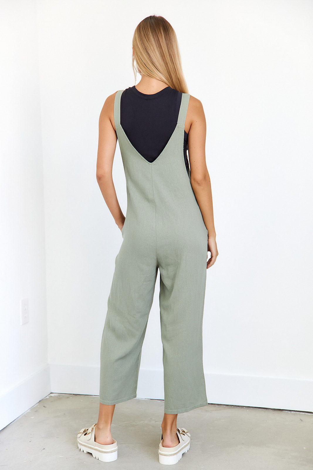 SALE- Layton Denim Overall Jumpsuit