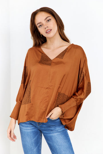 SALE - Killian Print Long Sleeve Blouse