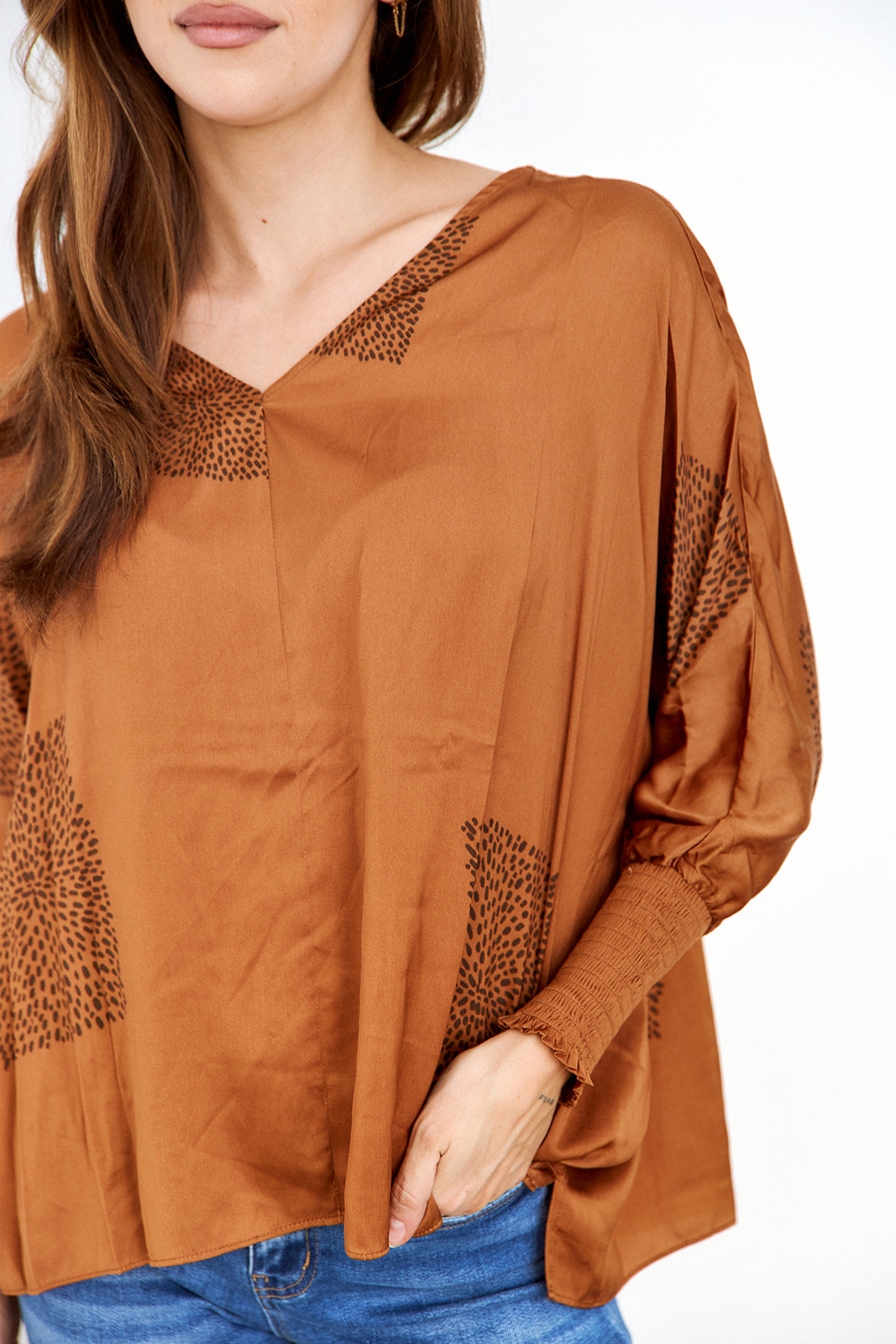 SALE - Killian Print Long Sleeve Blouse