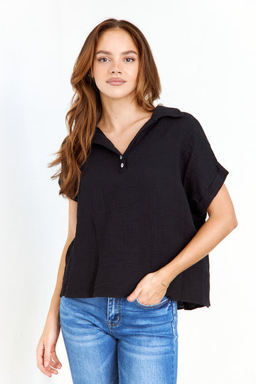 SALE- Silva Collared Blouse