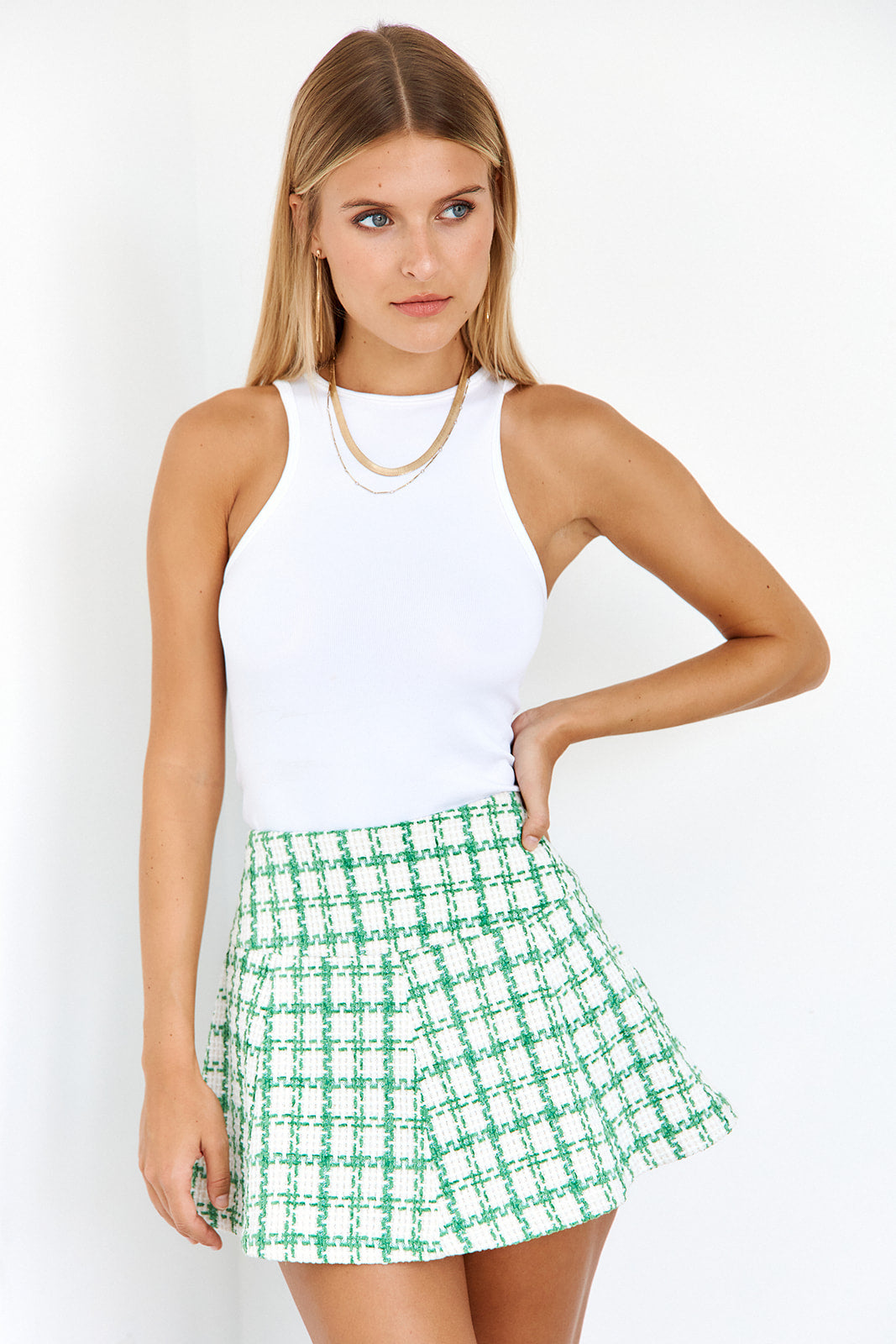 SALE - Paris Tweed Mini Skirt