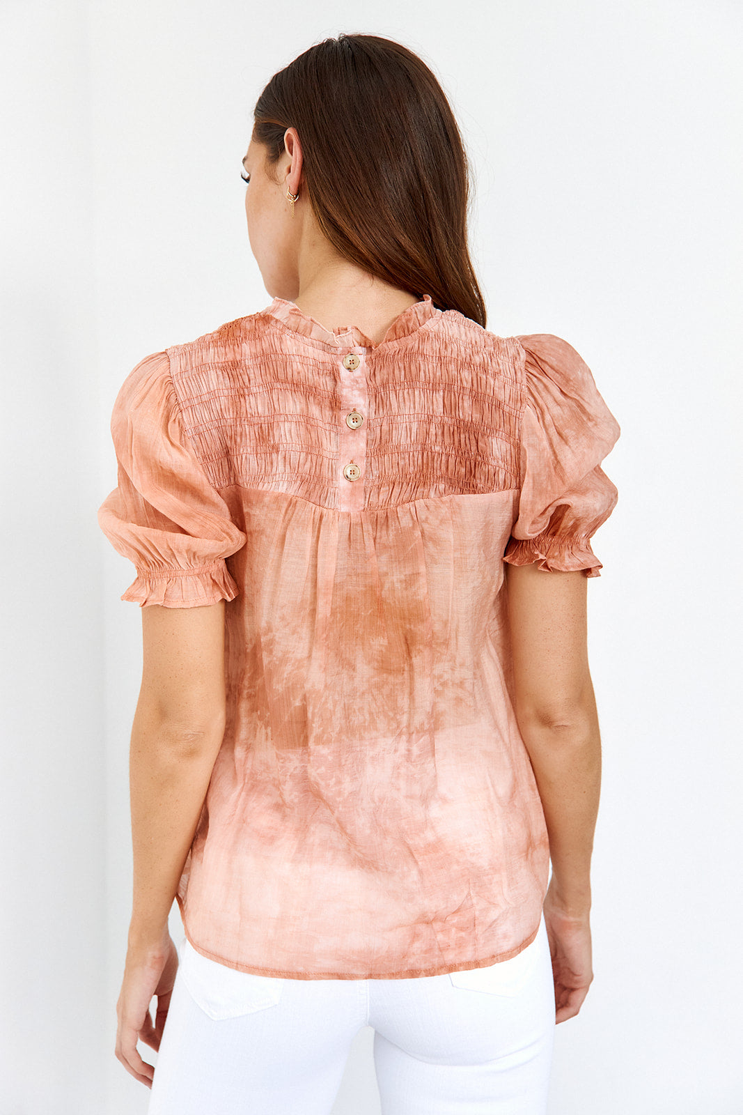 SALE - Avia Smocked Neck Top