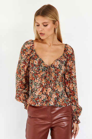 SALE - Delilah Floral Printed Top