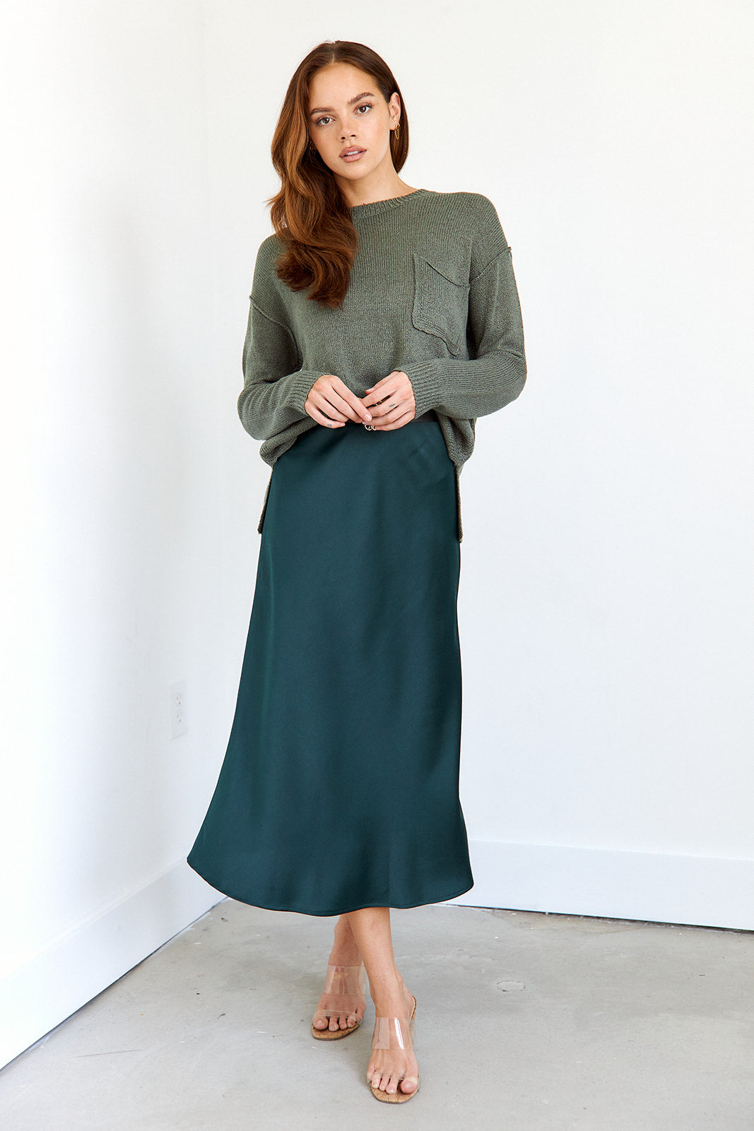 SALE - Kori Slip Midi Skirt