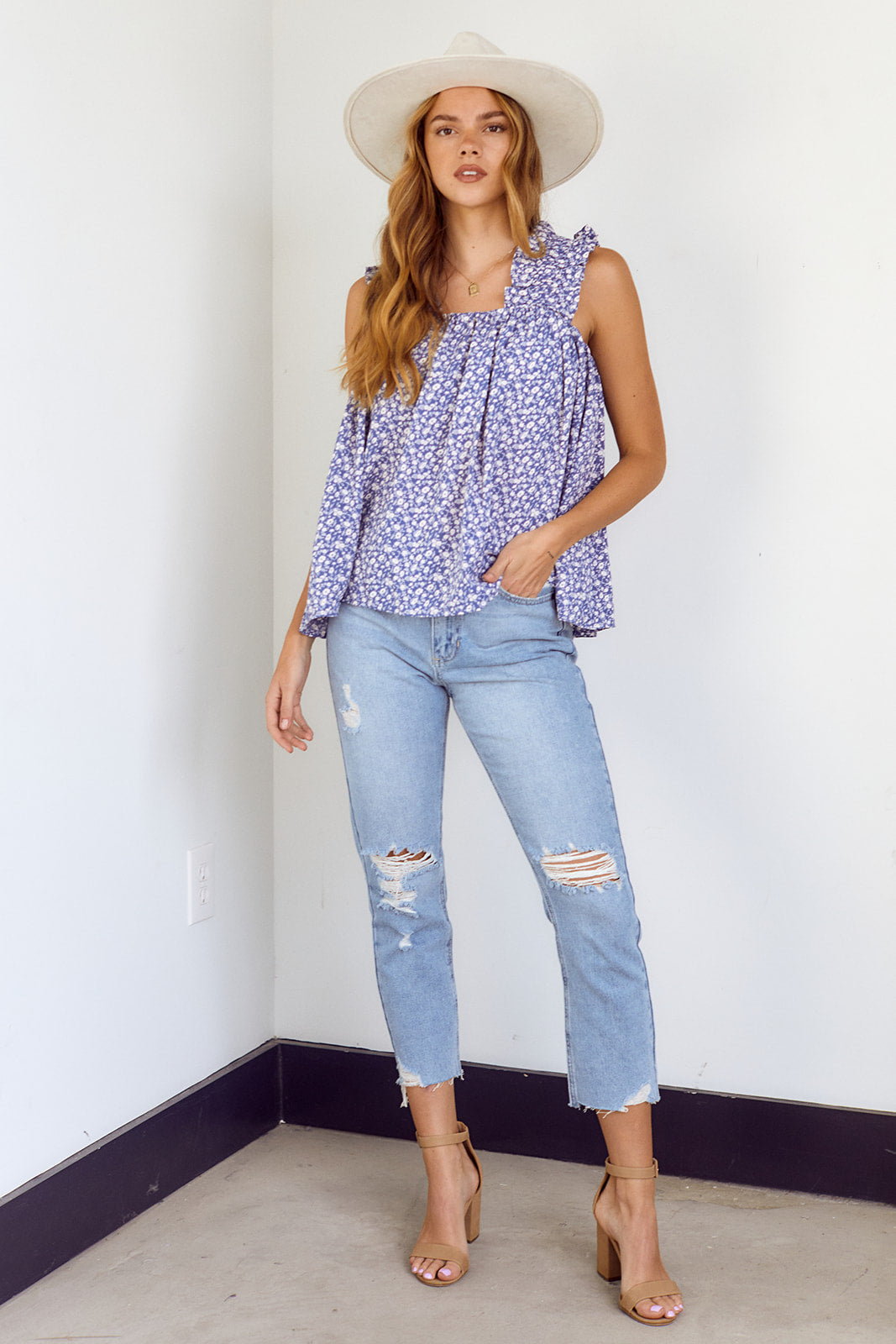 Frisco Ruffled Detail Blouse