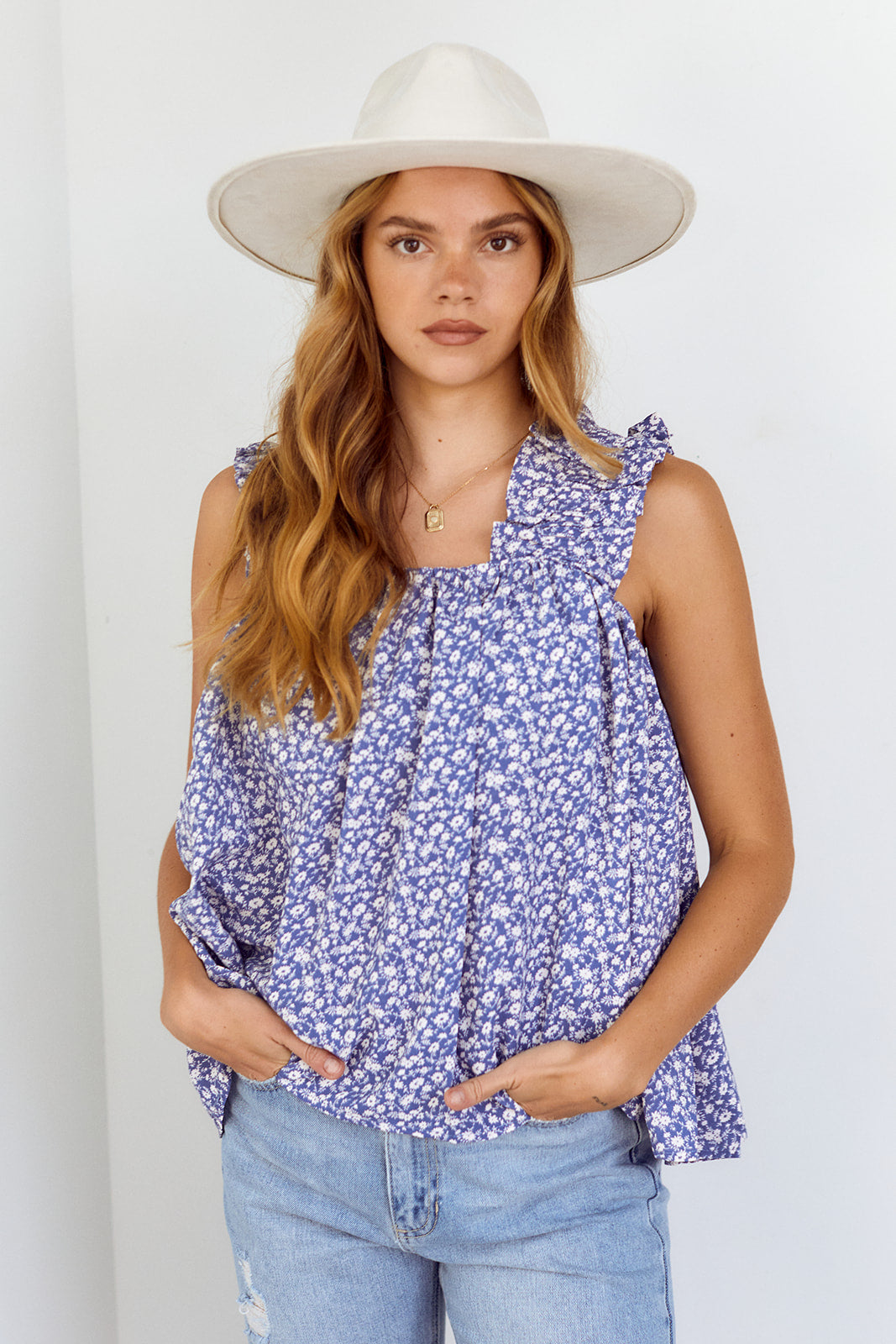 Frisco Ruffled Detail Blouse
