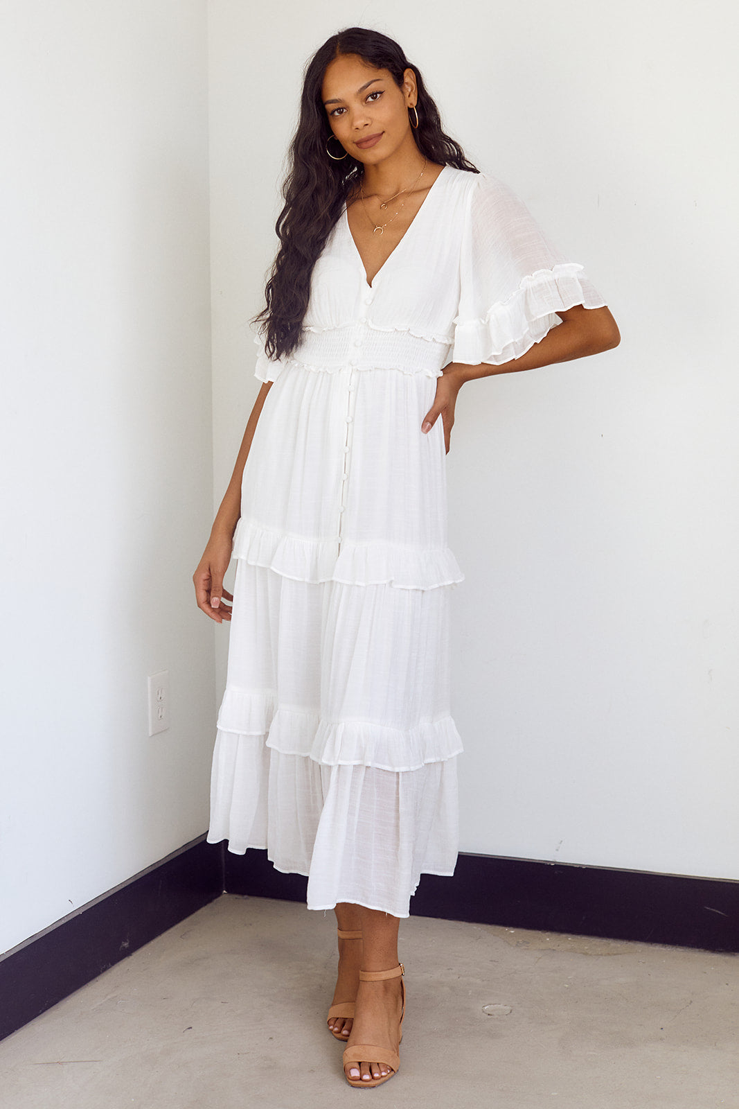 Millie Button Down Maxi Dress