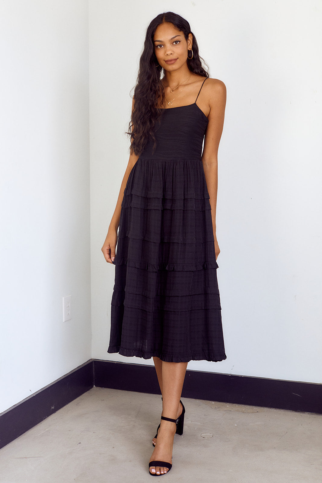 Benni Ruffle Detail Tiered Dress