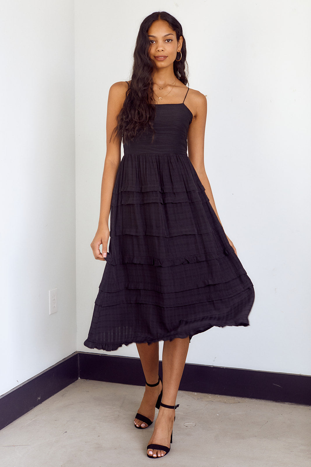 Benni Ruffle Detail Tiered Dress