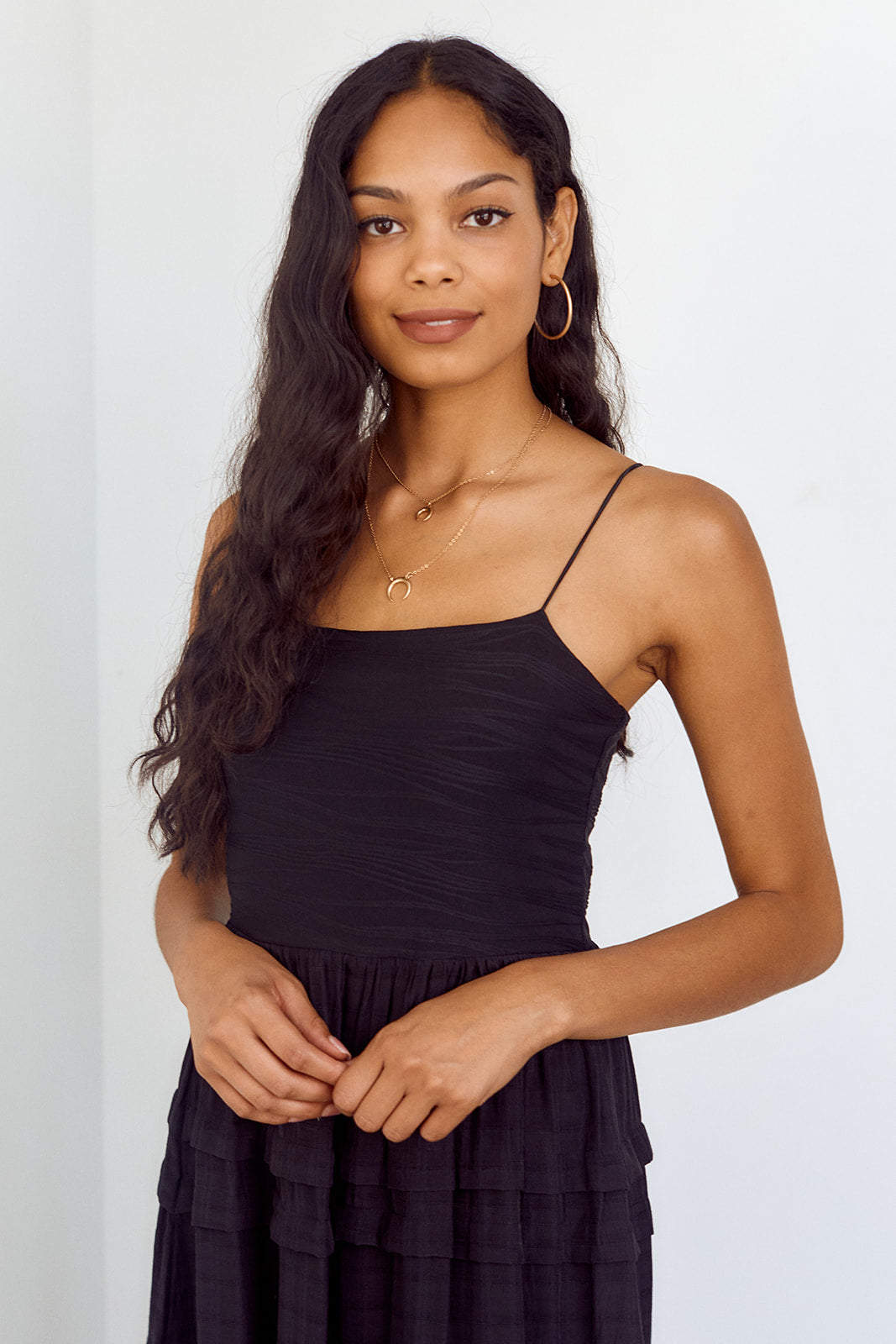Benni Ruffle Detail Tiered Dress