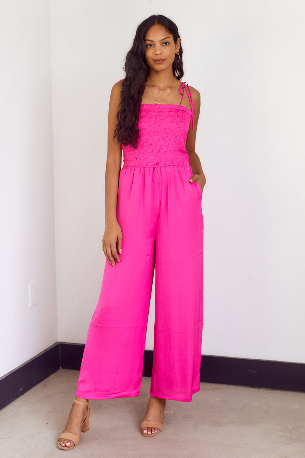 Camille Smocked Jumpsuit