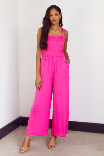 Camille Smocked Jumpsuit