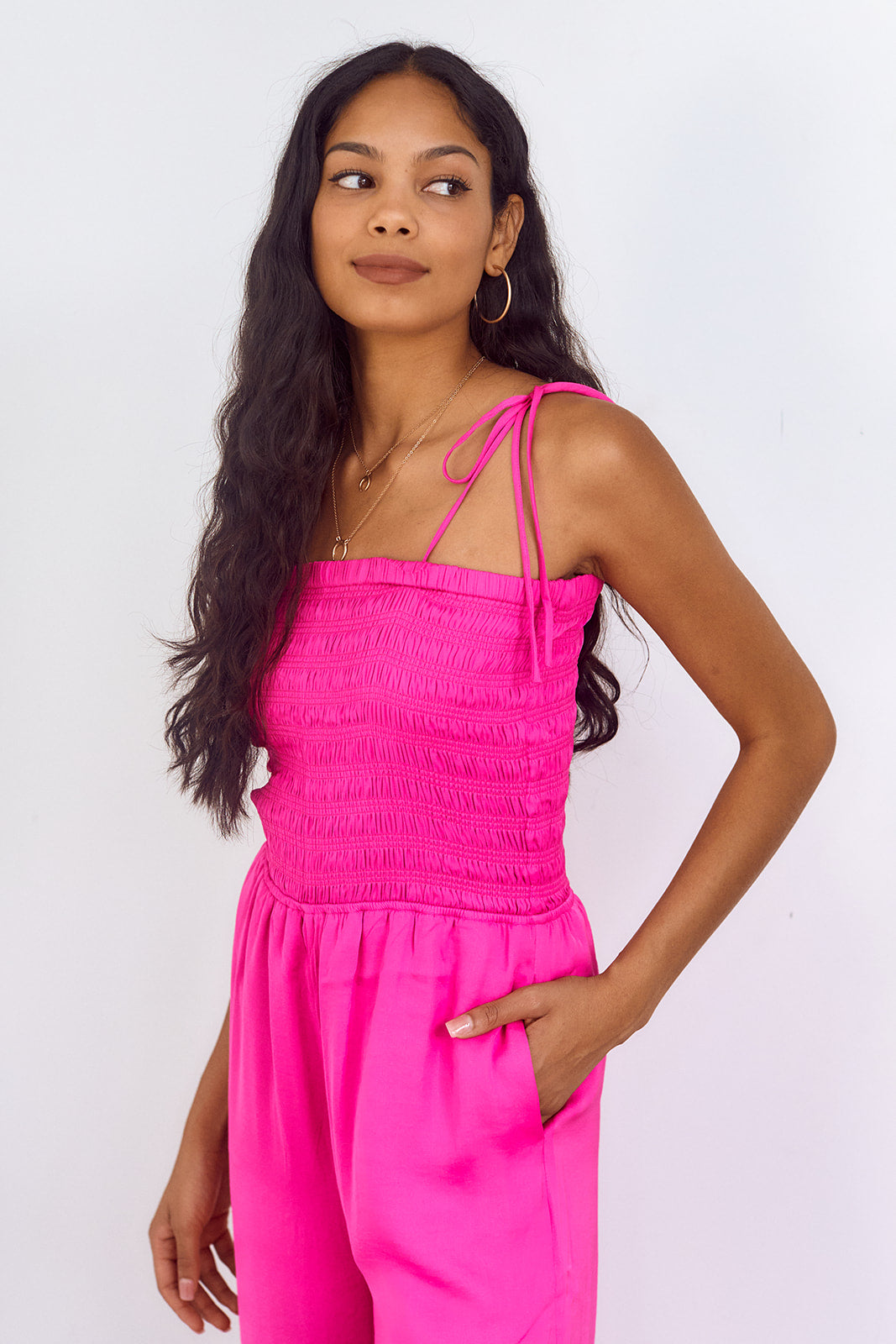 Camille Smocked Jumpsuit