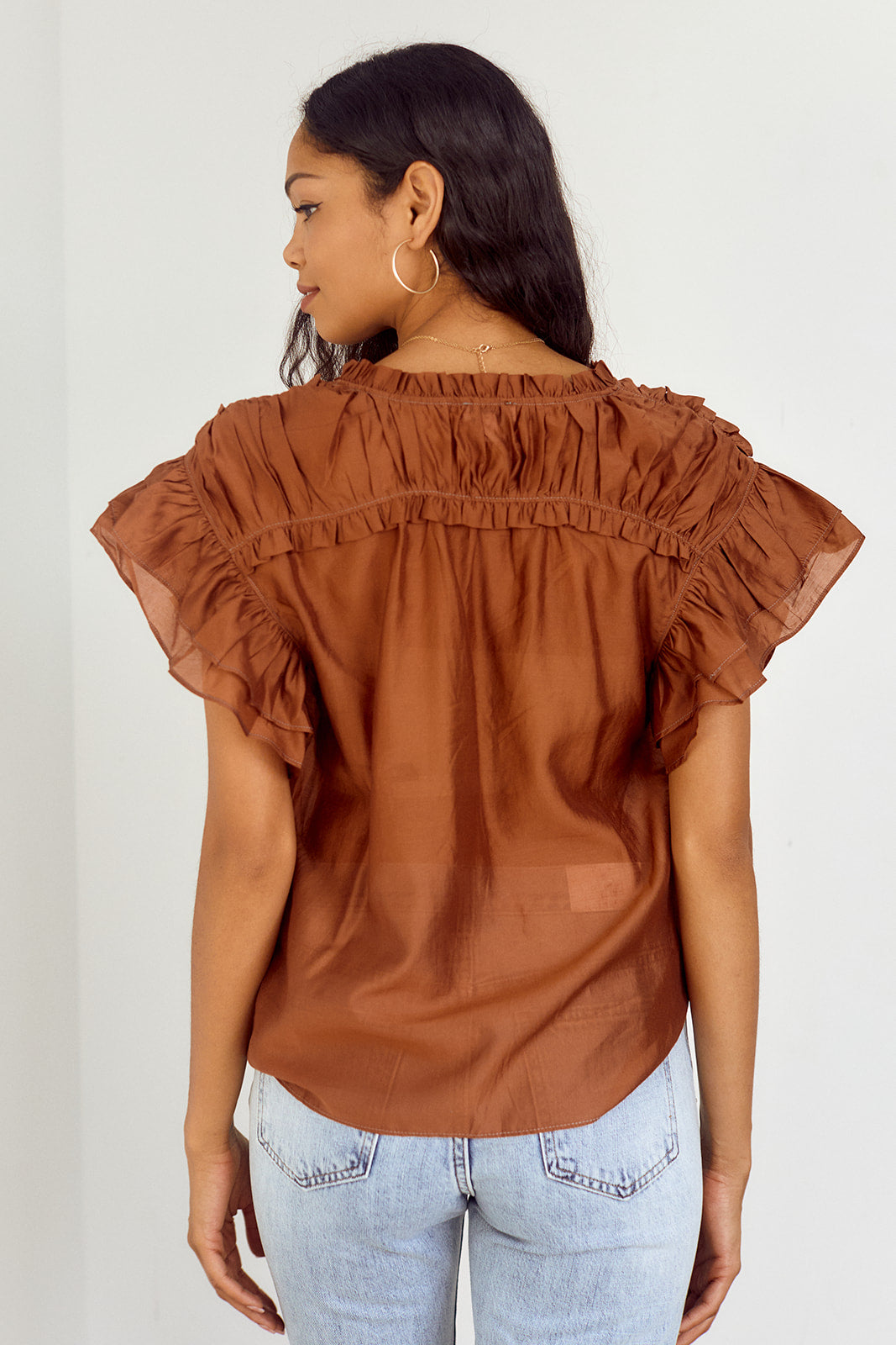 Halloway Ruffled Detail Blouse