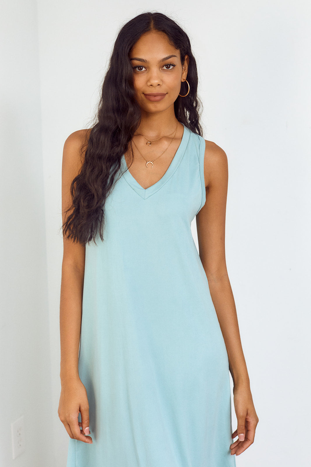 Avely Sleeveless Knit Midi Dress