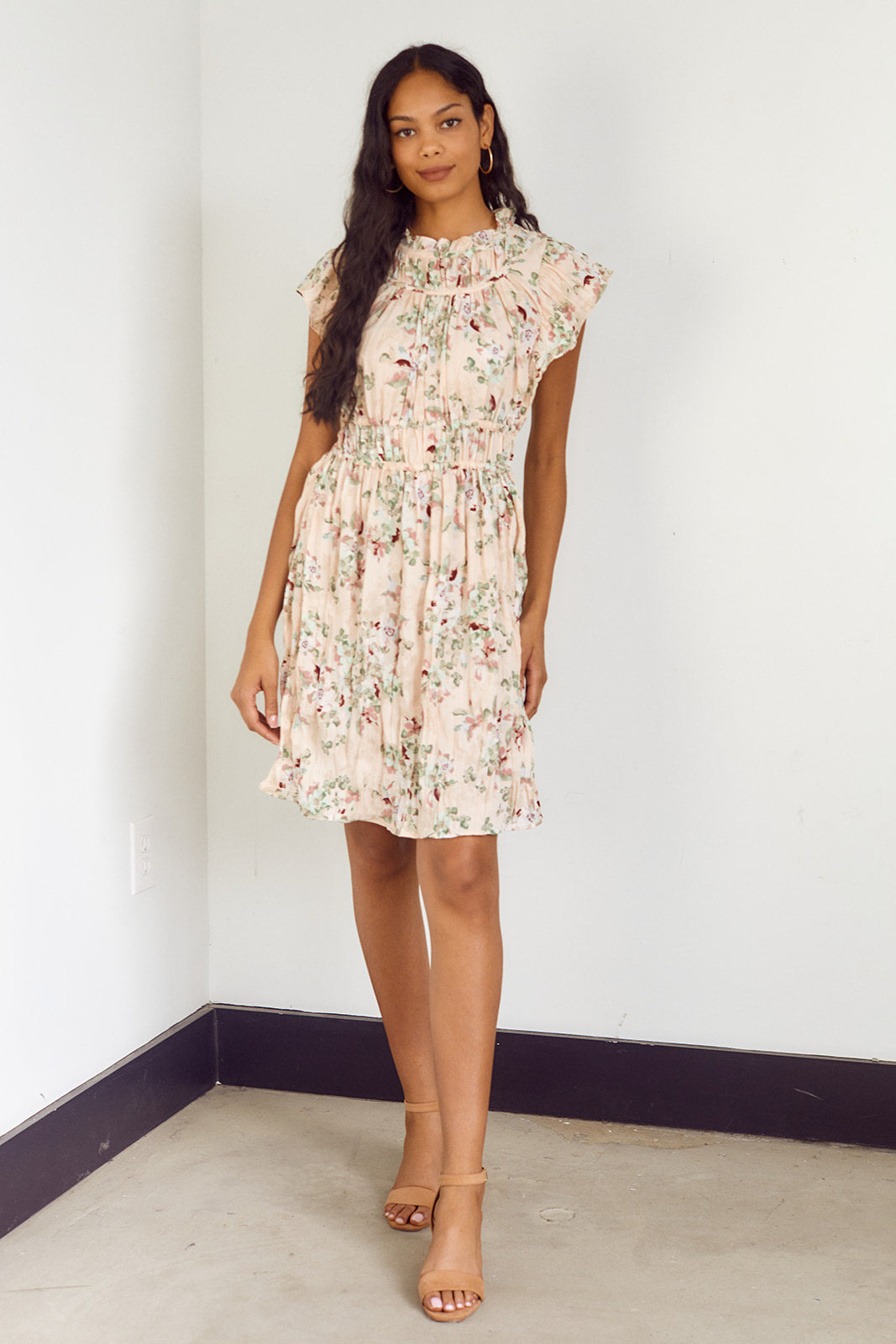 Kimball Ruched Floral Dress