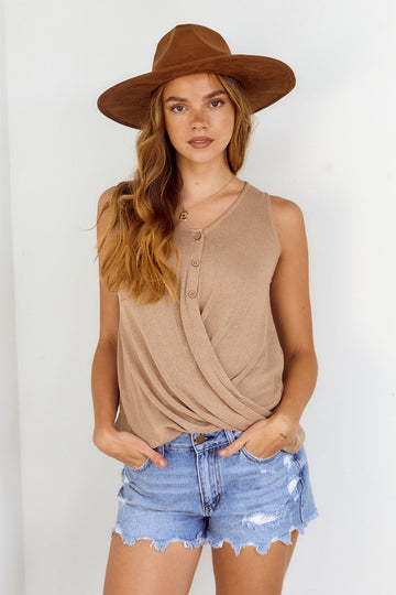 Manon Twist Front Knit Tank