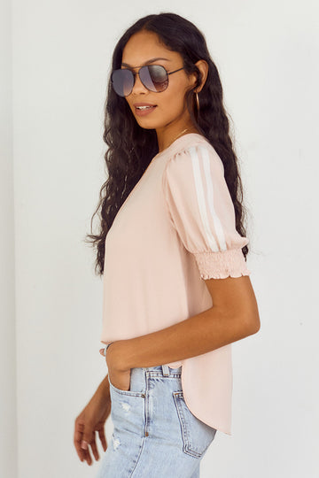 Sullivan Smocked Sleeve Blouse