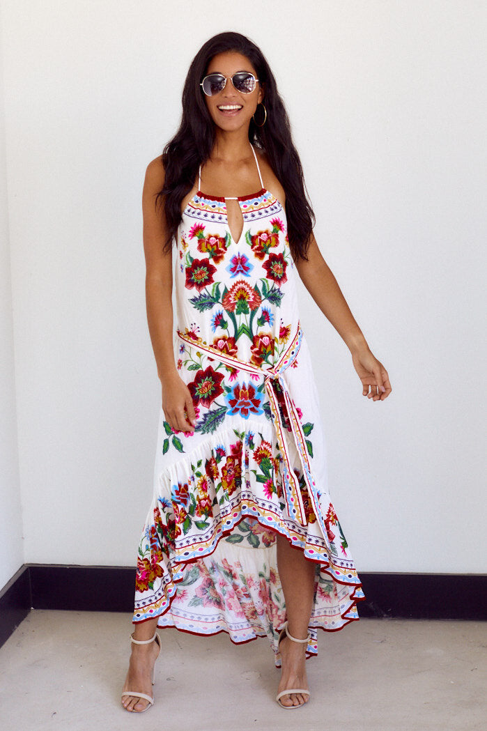 Gita Floral Halter Dress