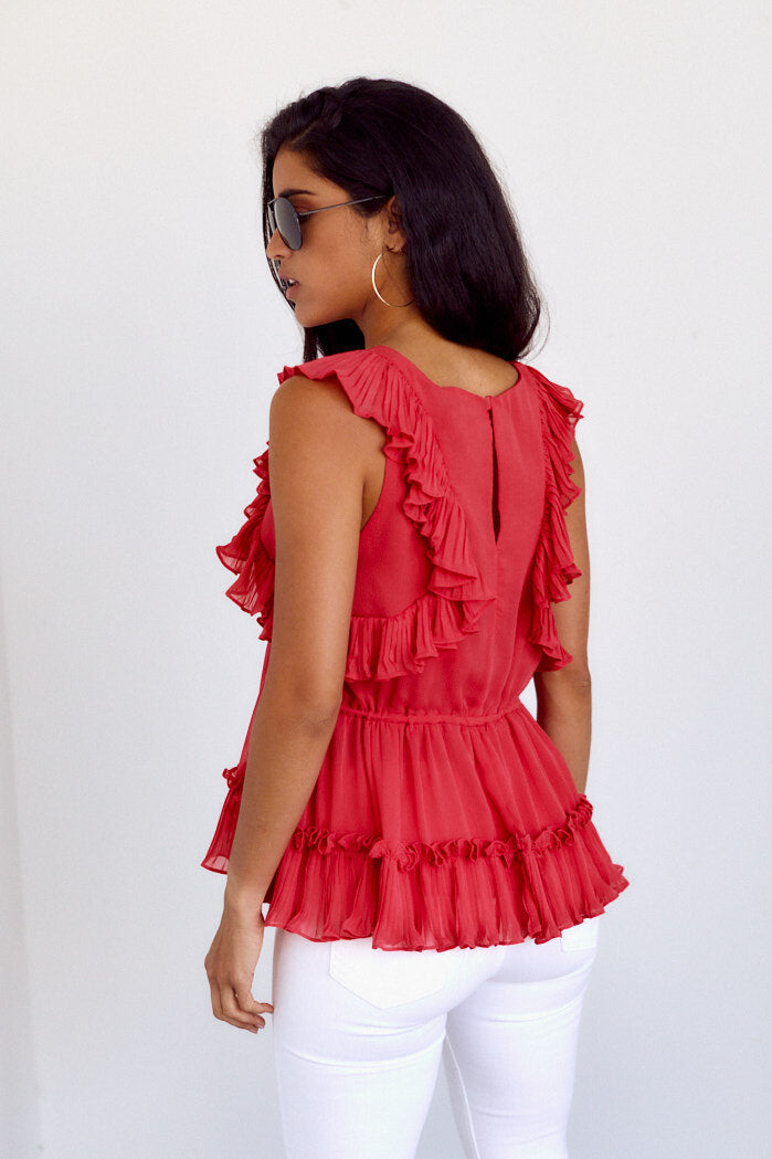 Goldie Ruffle Detail Blouse