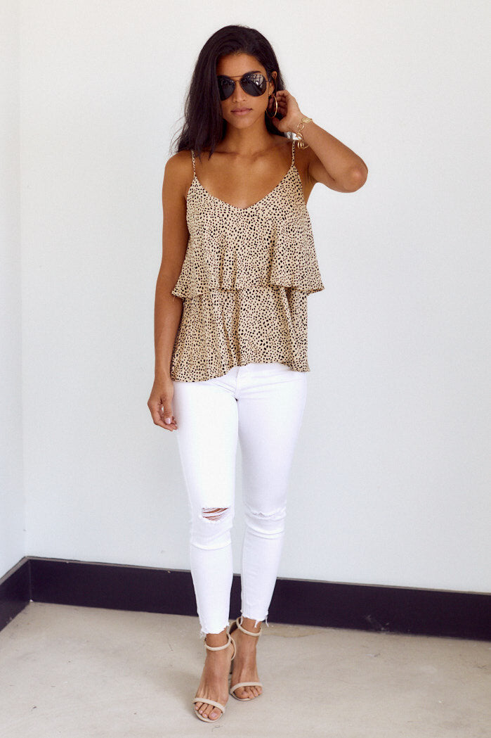 Gabina Layered Animal Print Tank
