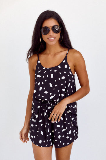 Cairo Polka Dot Romper
