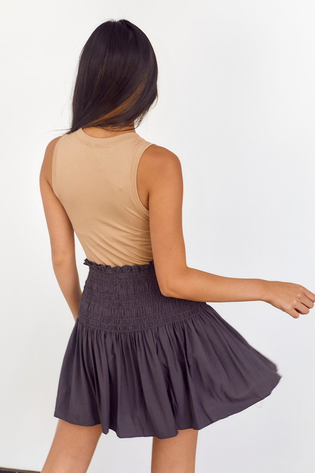 Benson Smocked Waist Skirt