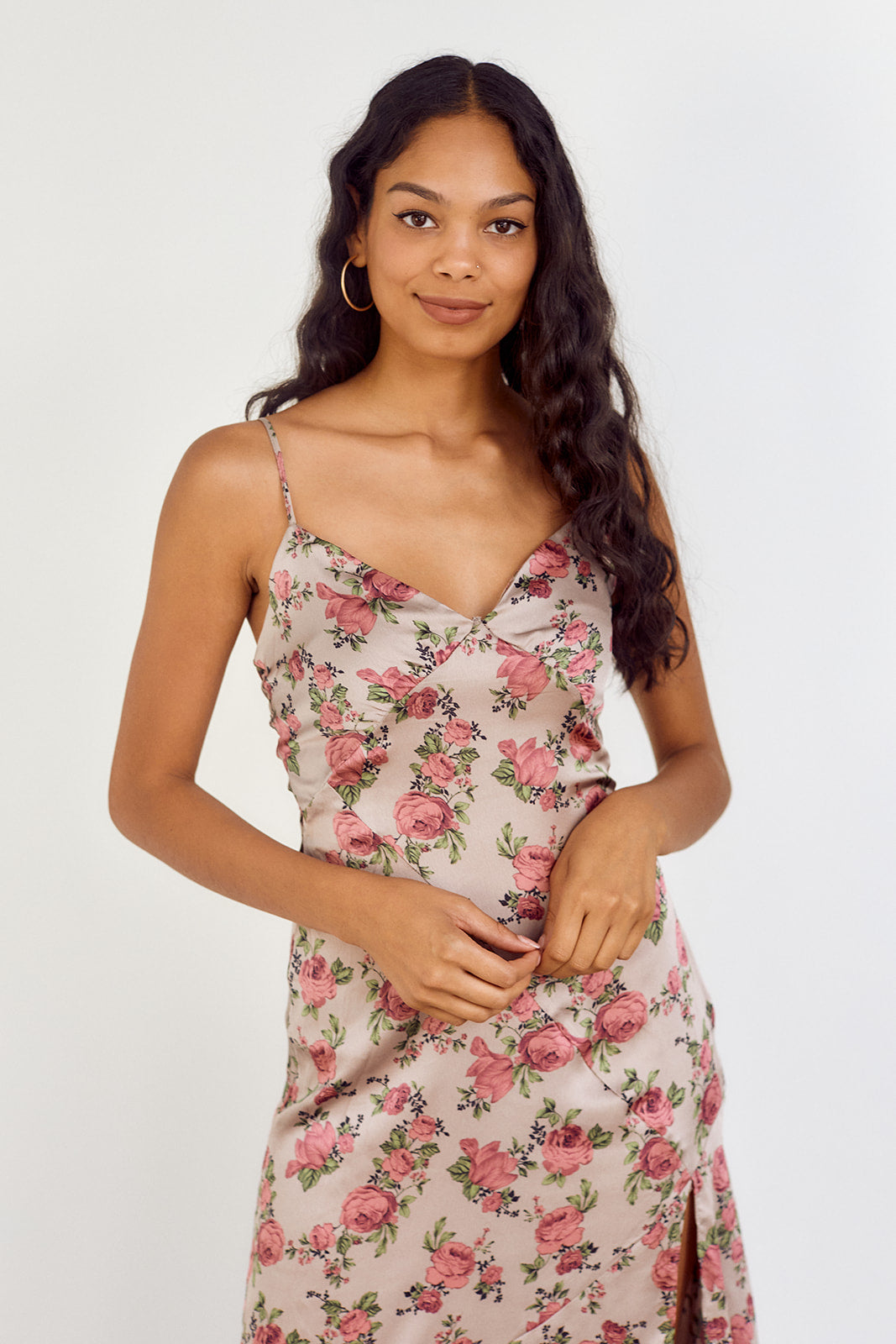 Caia Floral Printed Slip Dress