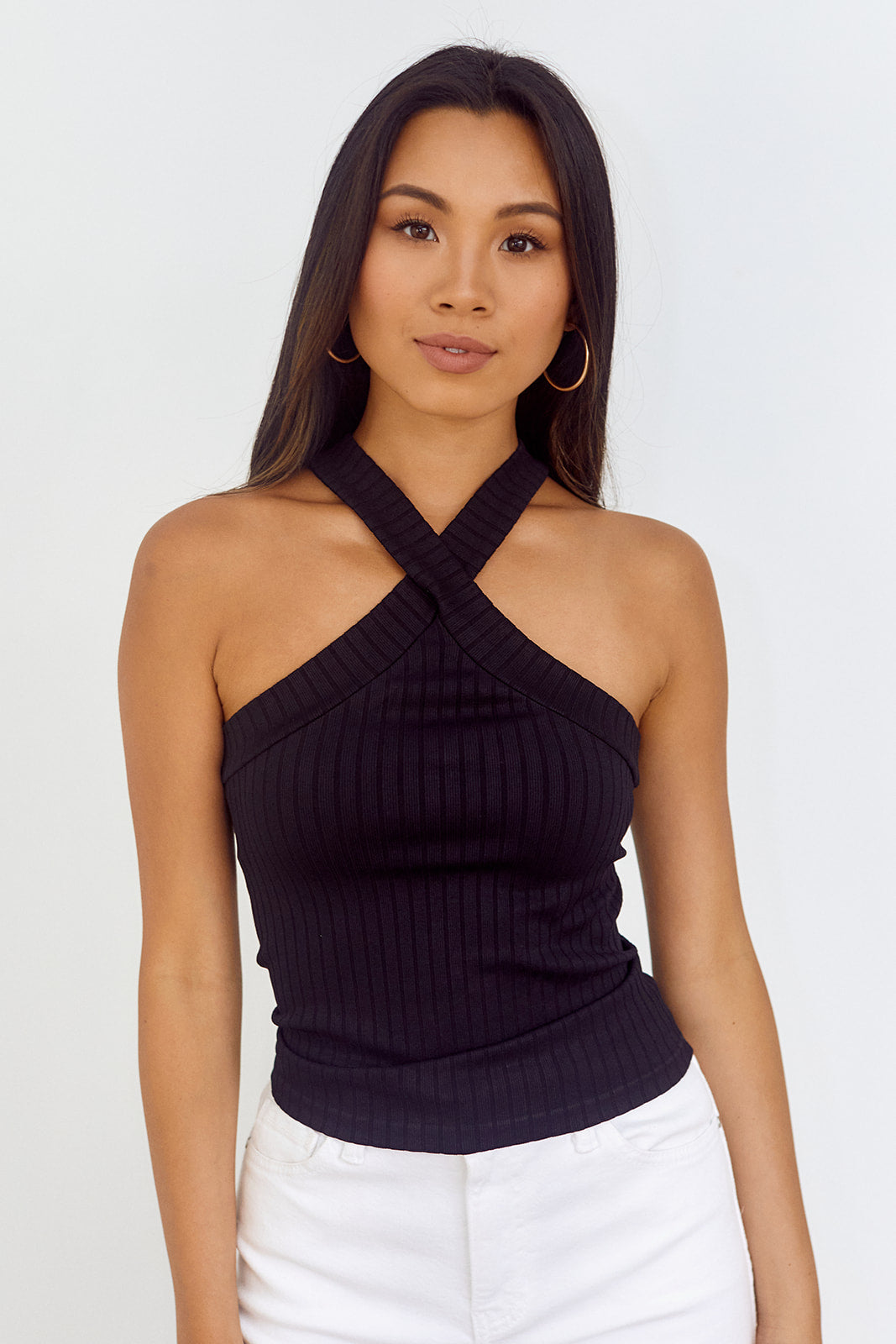 Lux Cross Neck Tank