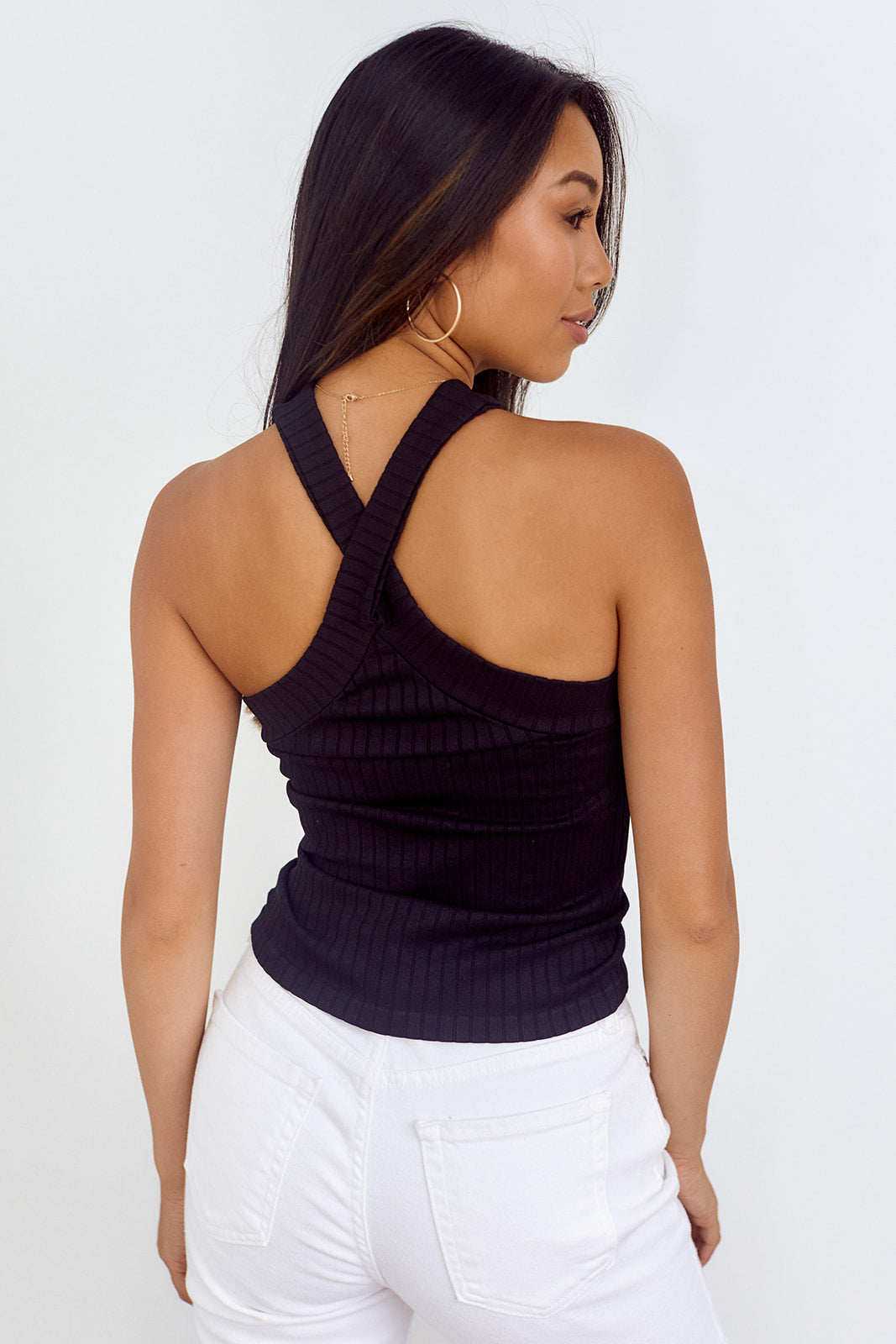 Lux Cross Neck Tank
