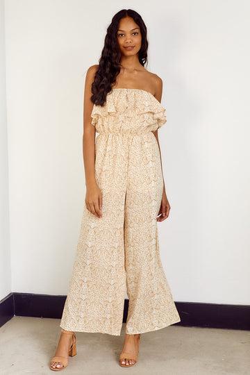 Louise Sleeveless Ruffled Jumpsuit