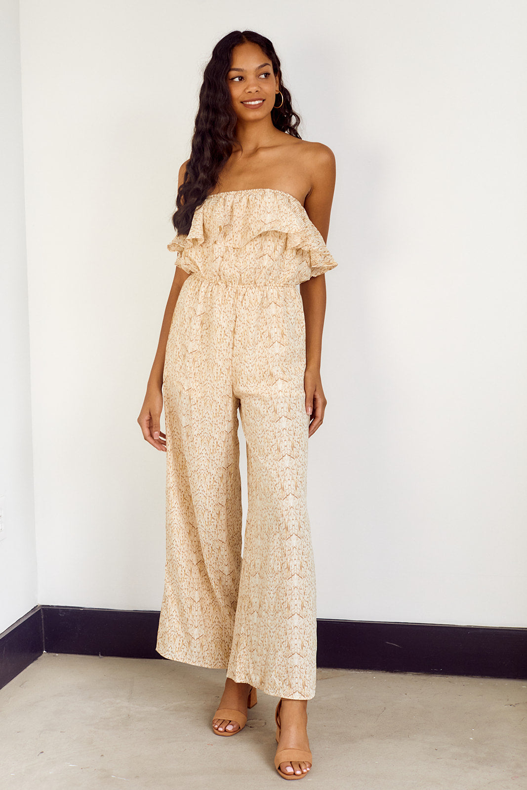 Louise Sleeveless Ruffled Jumpsuit