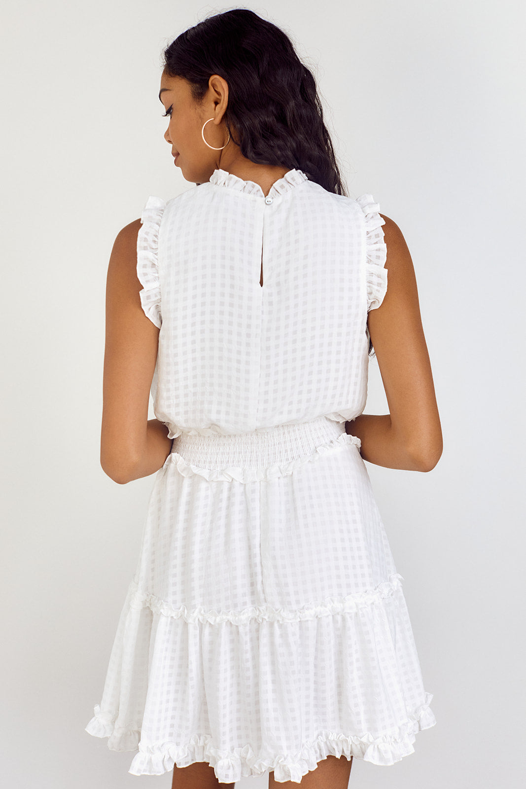 Nola Ruffled Trim Dress