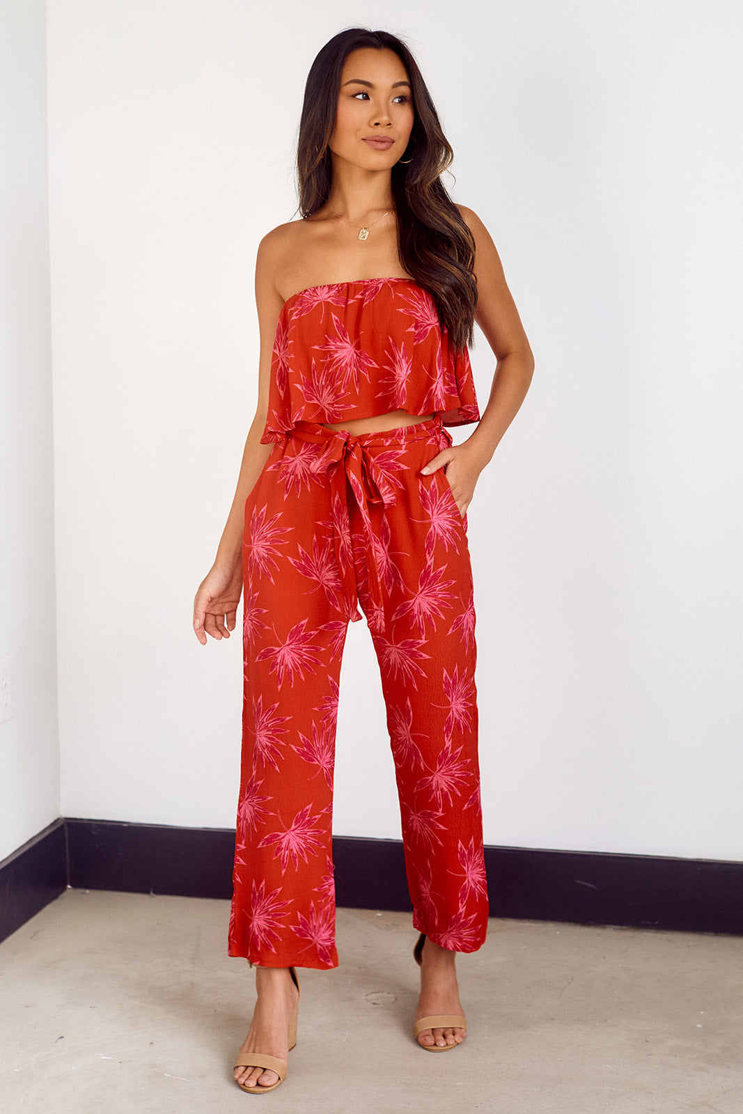 Seine Strapless Flowy Tube Top
