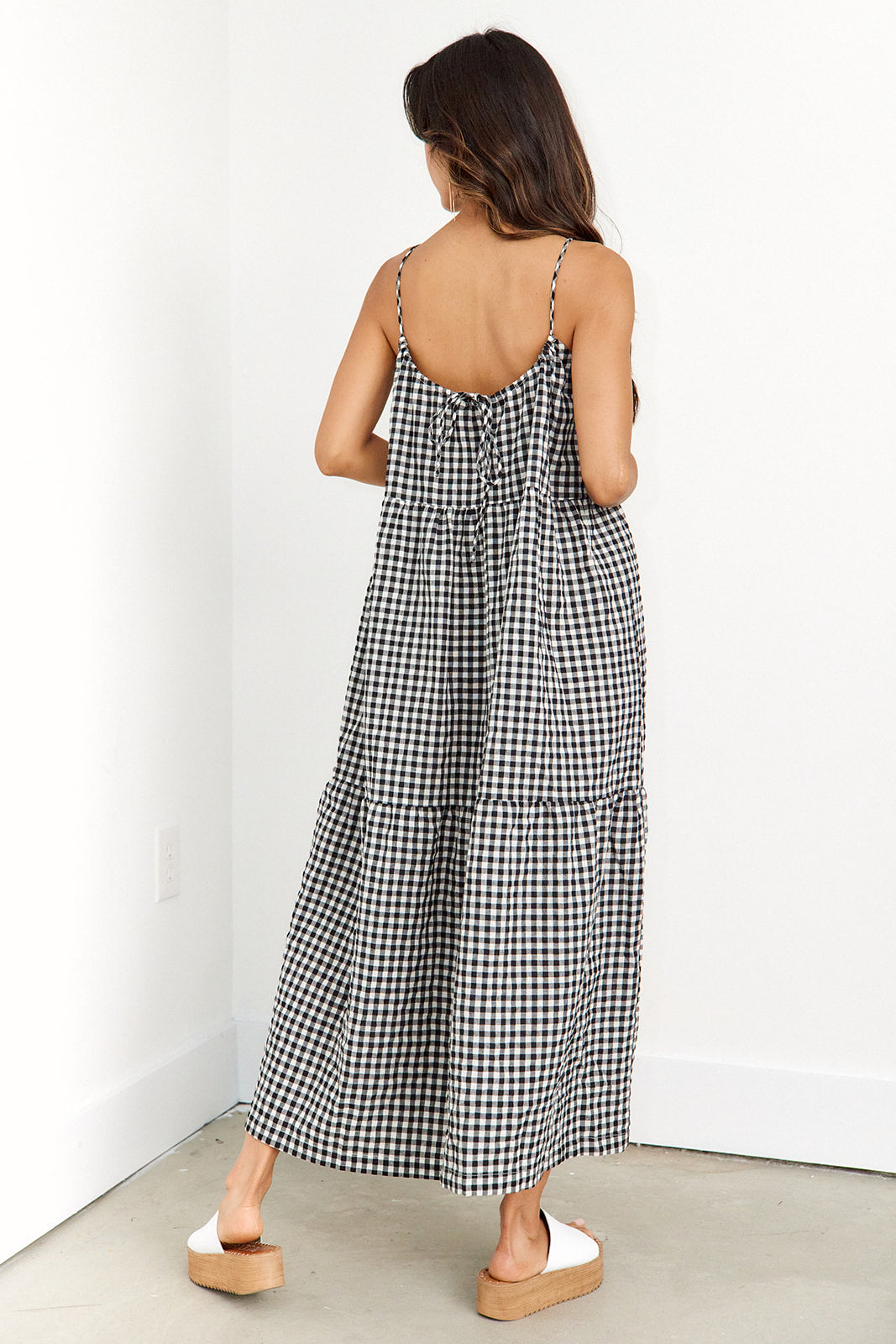 SALE- Sirius Gingham Maxi Dress