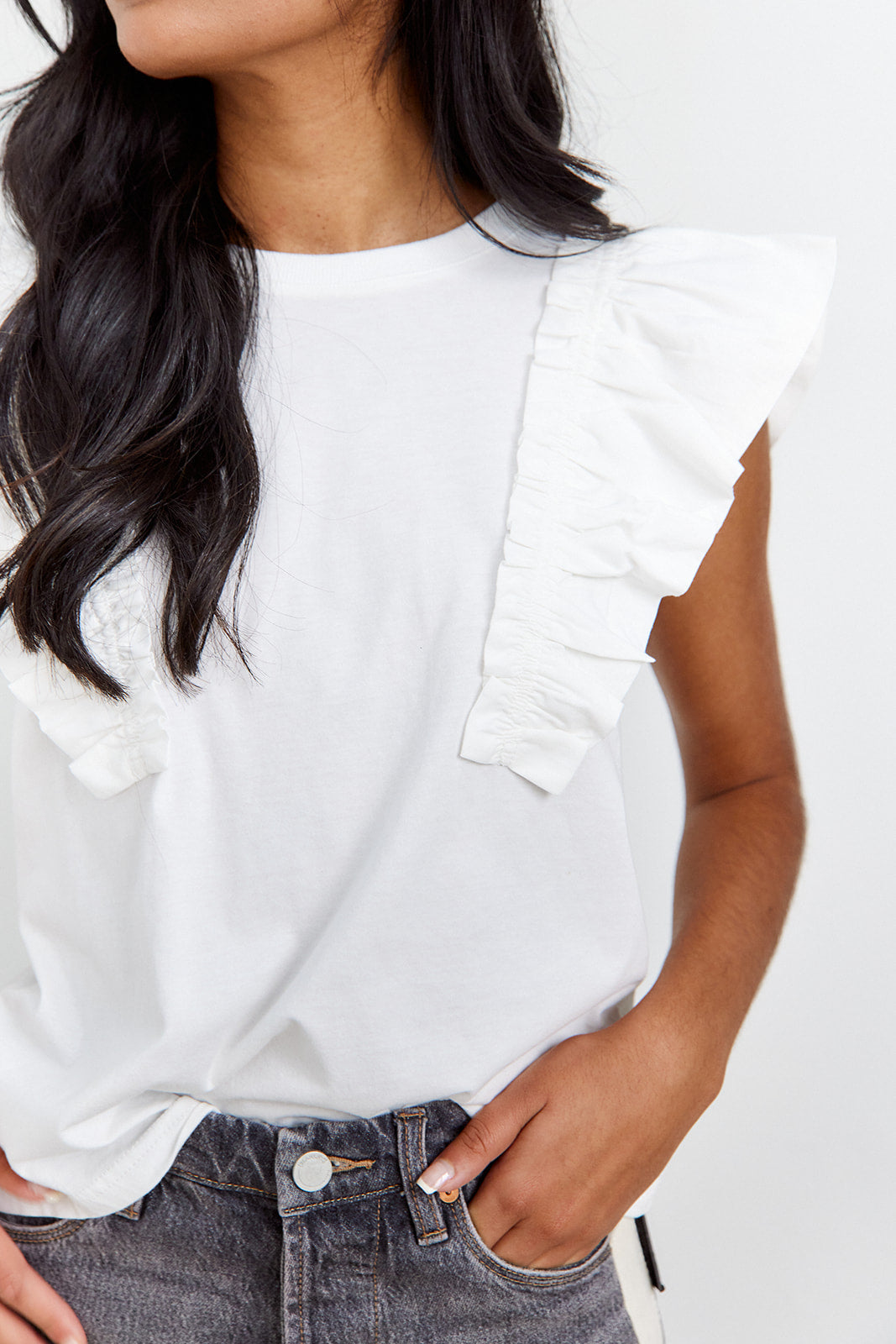 SALE- Harley Ruffle Tee