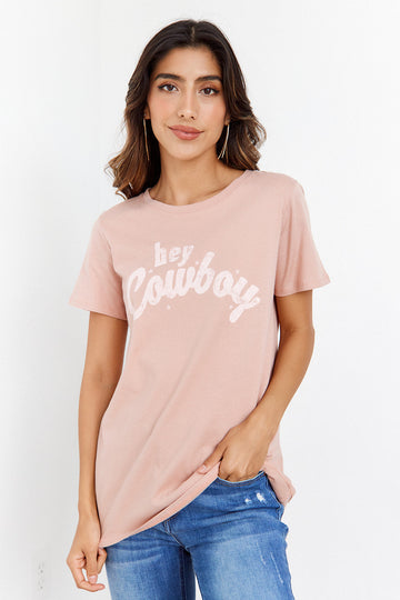 SALE- Hey Cowboy Graphic Tee