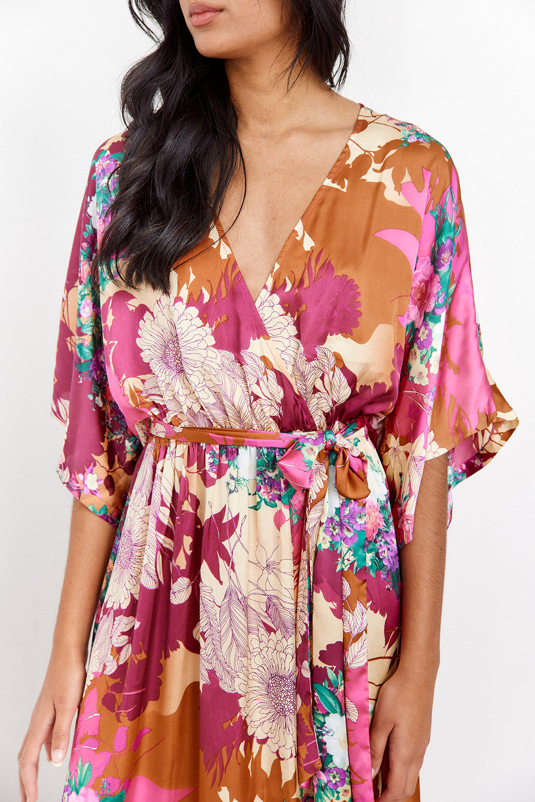 SALE- Akari Kimono Maxi Dress