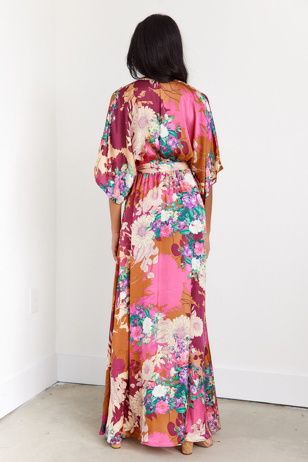 SALE- Akari Kimono Maxi Dress