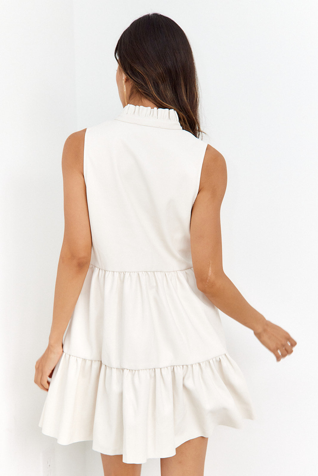 Maree Leather Mini Dress