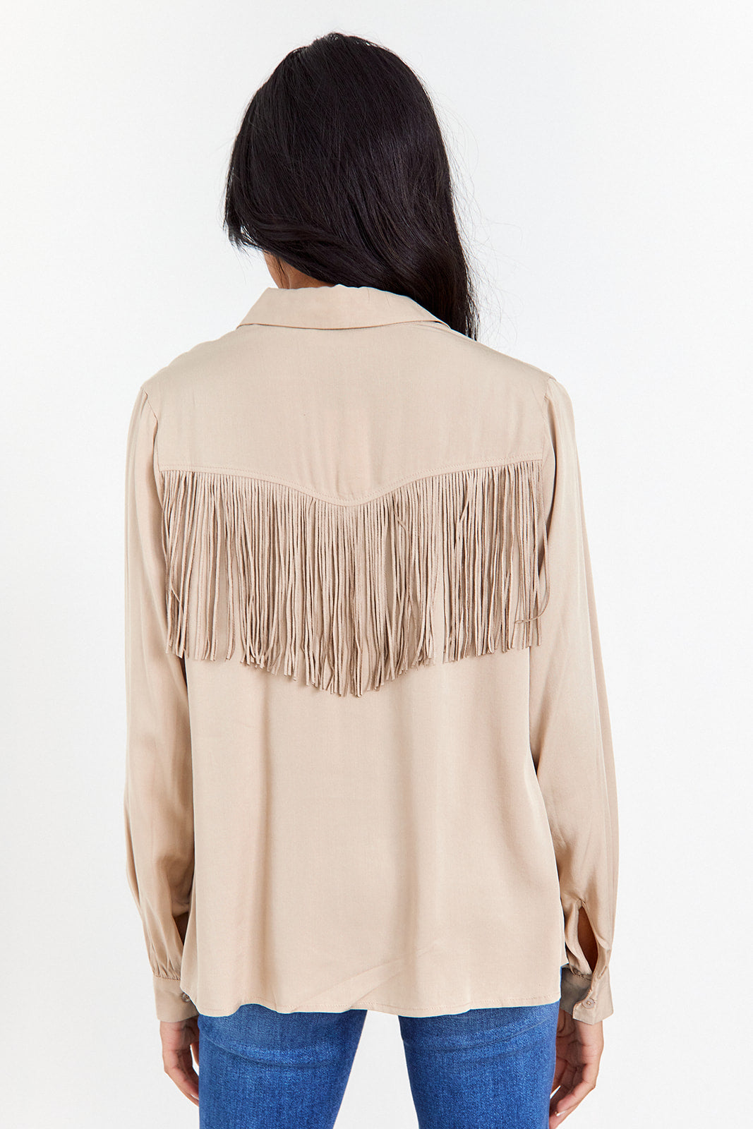 SALE - Siran Fringe Button Down