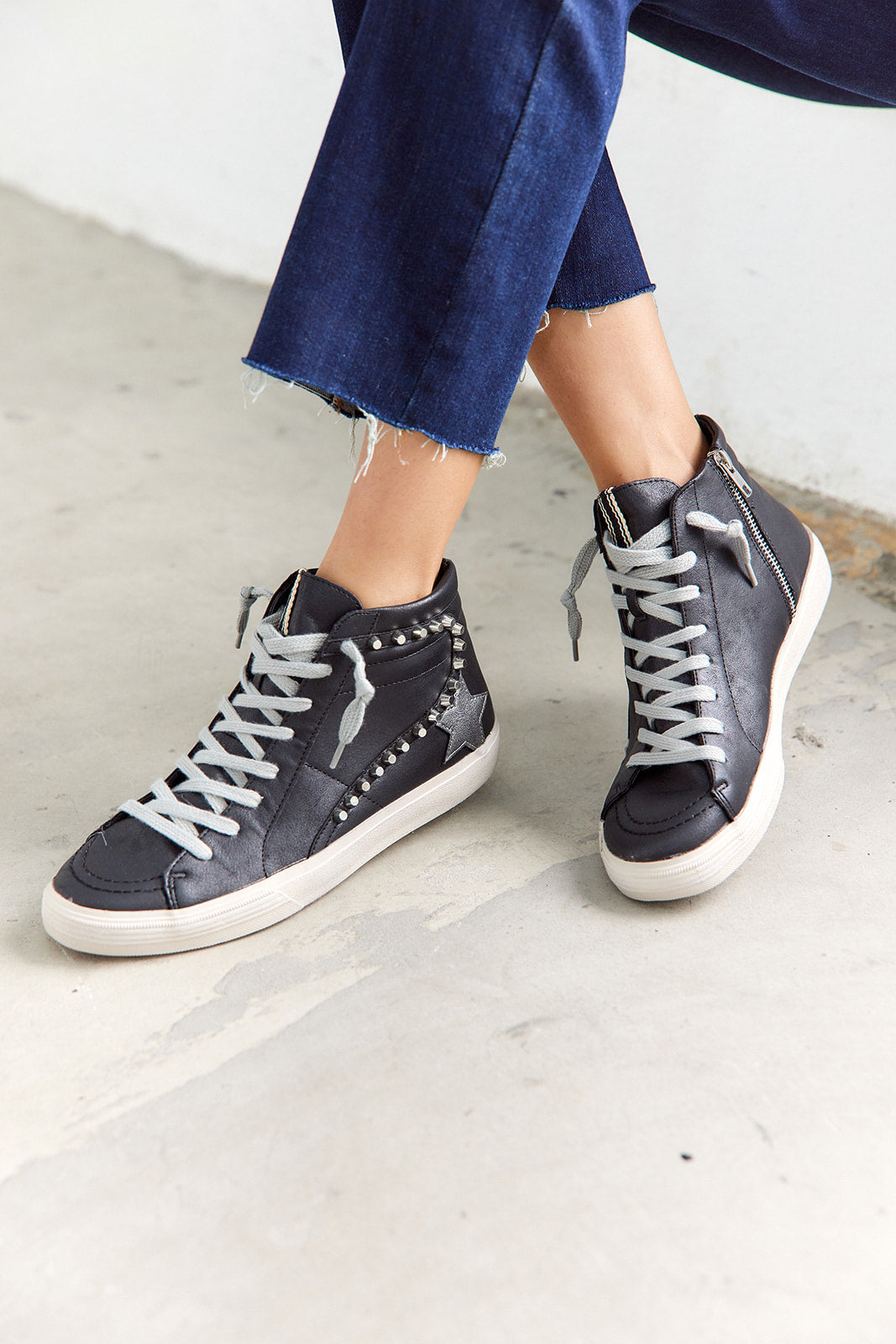 Riri Studded Hightop Sneaker