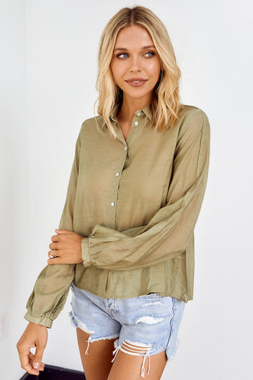 Bransen Button Front Blouse